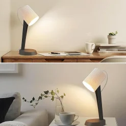 ZMH Lampe à Poser De Table De Style Campagnard Moderne Avec Câble De Salon Avec Interrupteur à Bascule