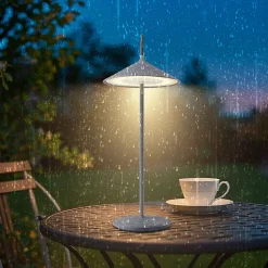 ZMH Lampe à Poser De Table LED Intensité Variable Table D'extérieur Moderne Pour Jardin