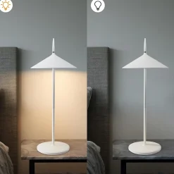 ZMH Lampe à Poser De Table LED Intensité Variable - Table D'extérieur Moderne Pour Jardin
