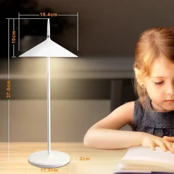 ZMH Lampe à Poser De Table LED Intensité Variable - Table D'extérieur Moderne Pour Jardin