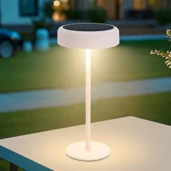 ZMH Lampe à Poser De Table LED Sans Fil à Batterie Solaire Chevet Rechargeable Tactile