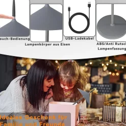 ZMH Lampe à Poser LED Intensité Variable - Table D'extérieur Moderne Pour Jardin