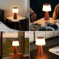 ZMH Lampe à Poser LED Sans Fil 3600 Mah à Intensité Variable - Lampe De Salon Moderne à Piles