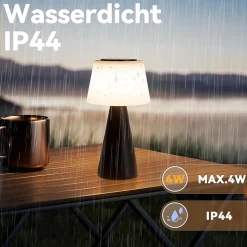 ZMH Lampe à Poser LED Sans Fil 3600 Mah à Intensité Variable - Lampe De Salon Moderne à Piles