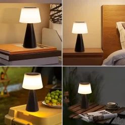 ZMH Lampe à Poser LED Sans Fil 3600 Mah à Intensité Variable - Lampe De Salon Moderne à Piles