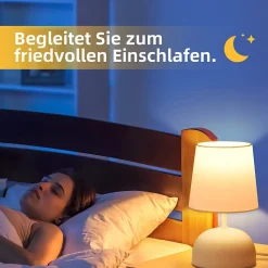 ZMH Lampe De Bureau LED Moderne - Noir/blanc - Anneau Rotatif - Design Whonzimmer