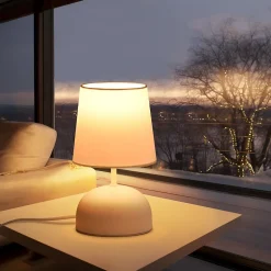 ZMH Lampe De Bureau LED Moderne - Noir/blanc - Anneau Rotatif - Design Whonzimmer