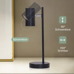 ZMH Lampe De Bureau LED Gu10 Métal Pour Bureau