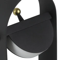 ZMH Lampe De Bureau LED Variable Portable Noir Blanc Chaud 3000 K