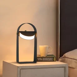 ZMH Lampe De Bureau LED Variable Portable Noir Blanc Chaud 3000 K