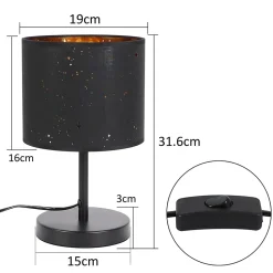 ZMH Lampe De Bureau Moderne E27