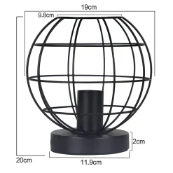 ZMH Lampe De Bureau Rétro Noir E27 Métal imum 40w