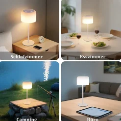 ZMH Lampe De Bureau Tactile à Intensité Variable LED 1.9w 3000k - 6500k Moderne Design