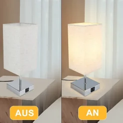 ZMH Lampe De Bureau Touch Dimmable Rétro Veilleuse E27