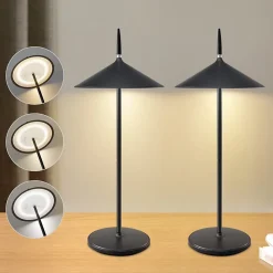 ZMH Lampe De Table LED Intensité Variable Table D'extérieur Moderne Pour Jardin
