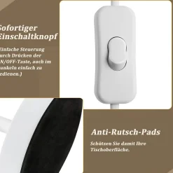 ZMH Lampe De Table LED Lampe De Chevet Lampe De Table - Lampe De Table Chambre E27