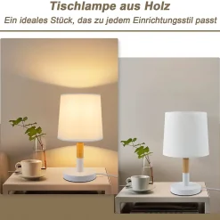 ZMH Lampe De Table LED Lampe De Chevet Lampe De Table - Lampe De Table Chambre E27