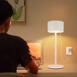 ZMH Lampe De Table LED Sans Fil Lampe Intensité Variable Avec 3 Températures De Couleur Réglable