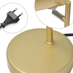 ZMH Lampe De Table LED Salon Gu10 Lampe De Table Métal Pour Bureau