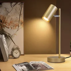 ZMH Lampe De Table LED Salon Gu10 Lampe De Table Métal Pour Bureau