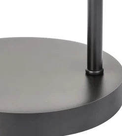 ZMH Lampe De Table Rétro Vintage E27 Bois Noire