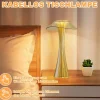 ZMH LED Tischlampe Touch Dimmbar 3000k-4000k-6500k Gold Für Schlafzimmer Wohnzimmer Restaurant Hotel