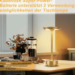 ZMH Lot De 2 Lampe De Table LED Intensité Variabl Pour Rebord De Fenêtre Salon