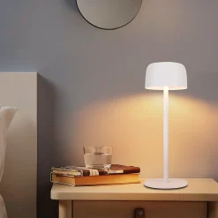 ZMH Lot De 2 Lampes De Table LED Sans Fil Lampe Intensité Variable Avec 3 Températures Hauteur Réglable