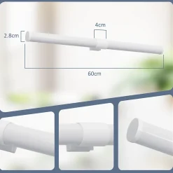 ZMH Miroir Lumineux LED Blanc Moderne 40 Cm 6 W