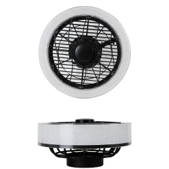 ZMH Ventilateur De Plafond Noir Silencieux Avec Lumière Et Télécommande