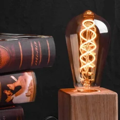 ZMH Ampoule LED E27 Edison LED Vintage 4W ST64 2200K Pour Chambre Couloir