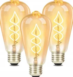 ZMH Ampoule LED E27 Edison LED Vintage 4W ST64 2200K Pour Chambre Couloir