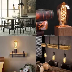 ZMH Ampoule LED E27 Edison LED Vintage 4W ST64 2200K Pour Chambre Couloir