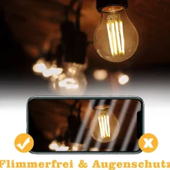 ZMH Ampoule LED Edison LED Vintage G45 2700k E14