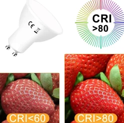 ZMH Ampoule LED Gu10 6w 5000k Blanc Froid Non Dimmable Lot De 6