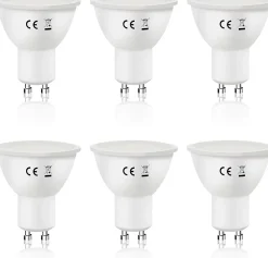 ZMH Ampoule LED Gu10 6w 5000k Blanc Froid Non Dimmable Lot De 6