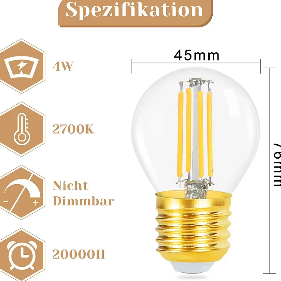 ZMH Ampoule LED Vintage Edison Blanc Chaud Filament Rétro Pour Hôtel Maison