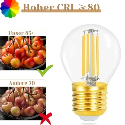 ZMH Ampoule LED Vintage Edison Blanc Chaud Filament Rétro Pour Hôtel Maison