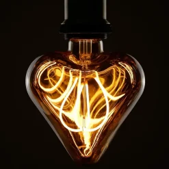 ZMH Ampoule LED Vintage En Forme De Cœur E27 3w 2200k Décoration Romantique Et Ambiance Rétro