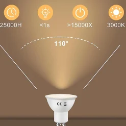 ZMH Ampoule LED 6w à Économie D'énergie Spot Réflecteur Ampoule