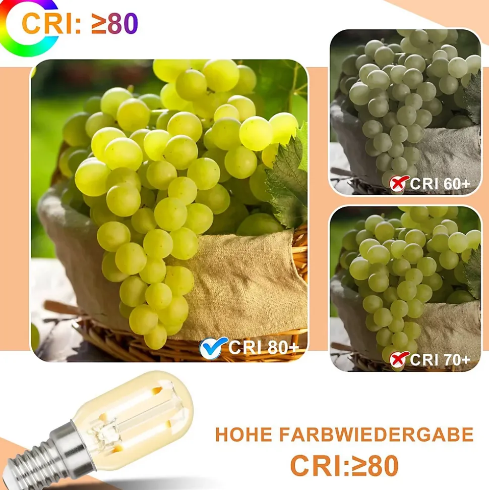 ZMH Ampoules LED E14 Vintage T22 Ampoules LED Pour Couloir