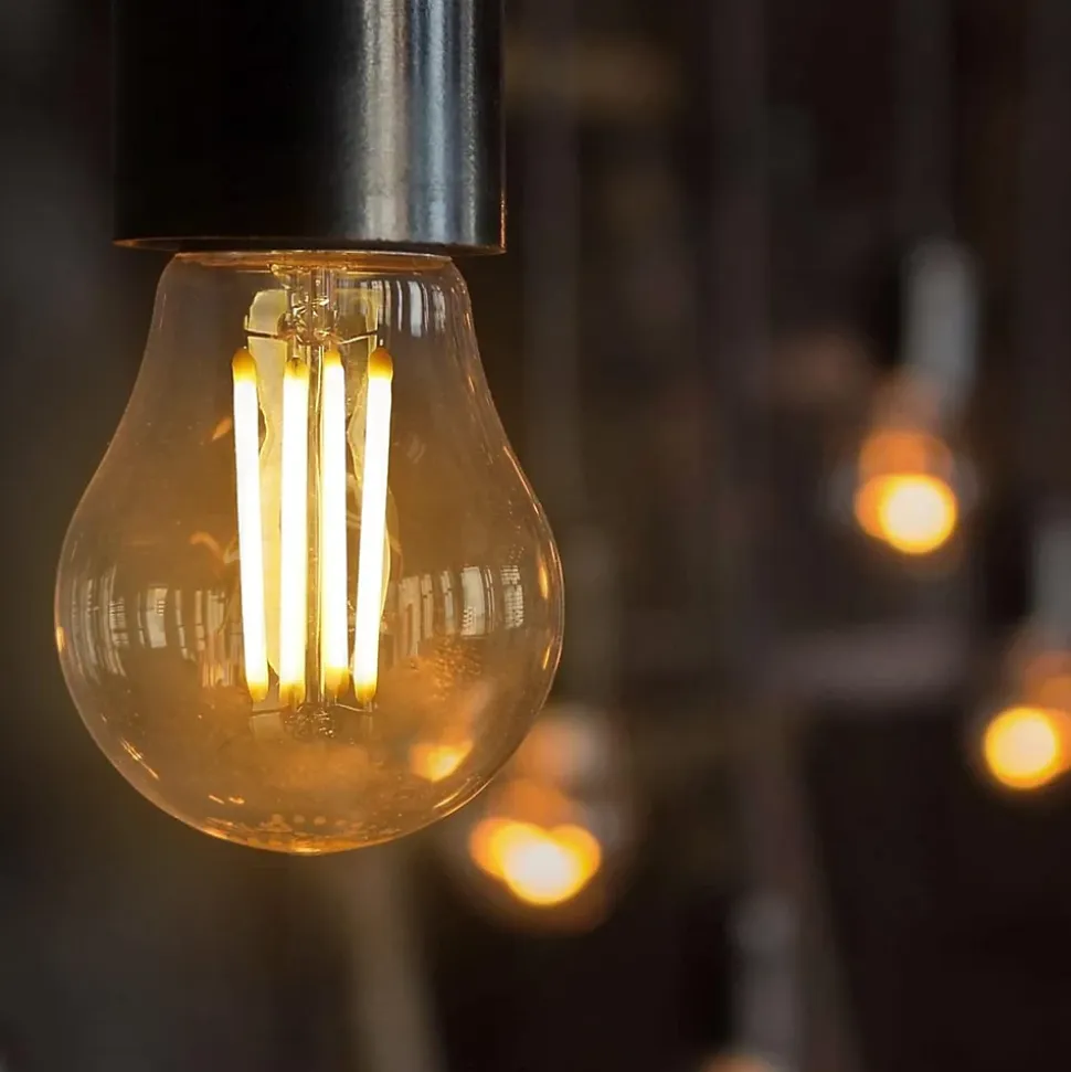 ZMH Ampoules LED Vintage E27 G45 4w 2700k Filament Edison Verre Antique Blanc Chaud Lot De 6