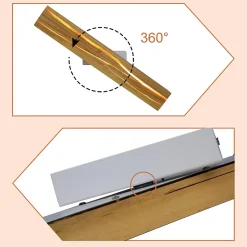 ZMH Applique Bois 3000k LED Blanc Chaud 8w