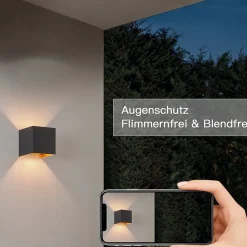 ZMH Applique Intérieure LED Applique Murale Blanc Chaud G9 Applique Murale Extérieure Ip65