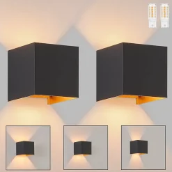 ZMH Applique Intérieure LED Applique Murale Blanc Chaud G9 Applique Murale Extérieure Ip65