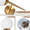 ZMH Applique Intérieure Moderne en Verre et Métal Doré E27 pour Chambre et Couloir