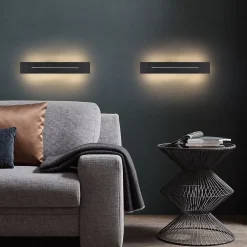 ZMH Applique LED Moderne 60 Cm 3000 K Blanc Chaud 20 W Blanc