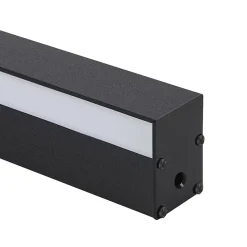 ZMH Applique LED Moderne Noire 100CM pour Chambre et Couloir - 3000K