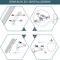 ZMH applique murale interieur Noir 1 Flamme G9 Moderne Applique murale métal Boule de verre blanche