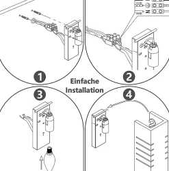 ZMH Applique Murale Intérieure Moderne Blanc E14 pour Couloir et Escalier